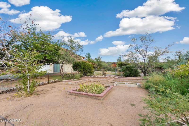 Irrigated raised bed garden