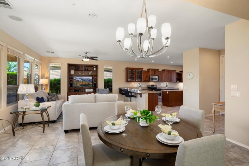 DINING AREA OF GREAT ROOM