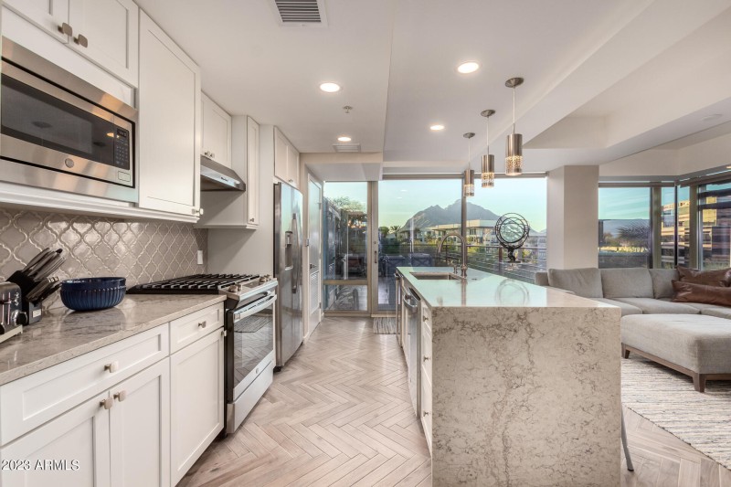 Camelback views from kitchen