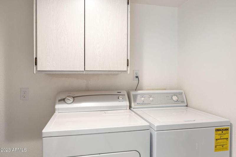 Laundry with Extra Storage Area