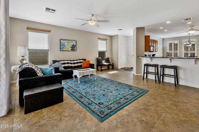 Great Room off Kitchen and Entry