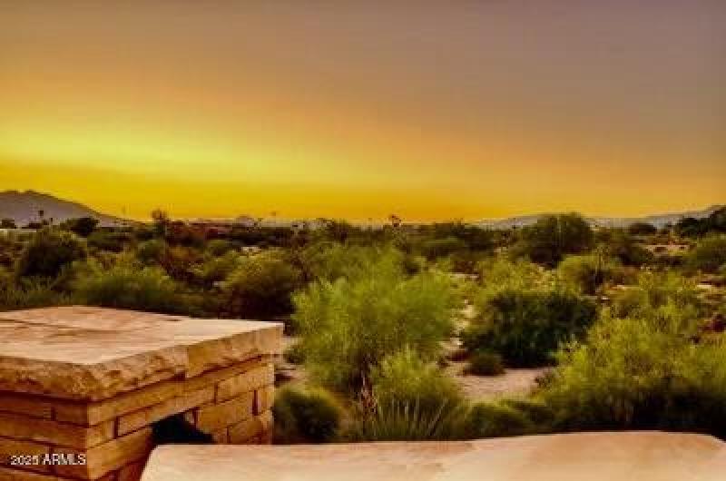 Beautiful Sunset Backyard