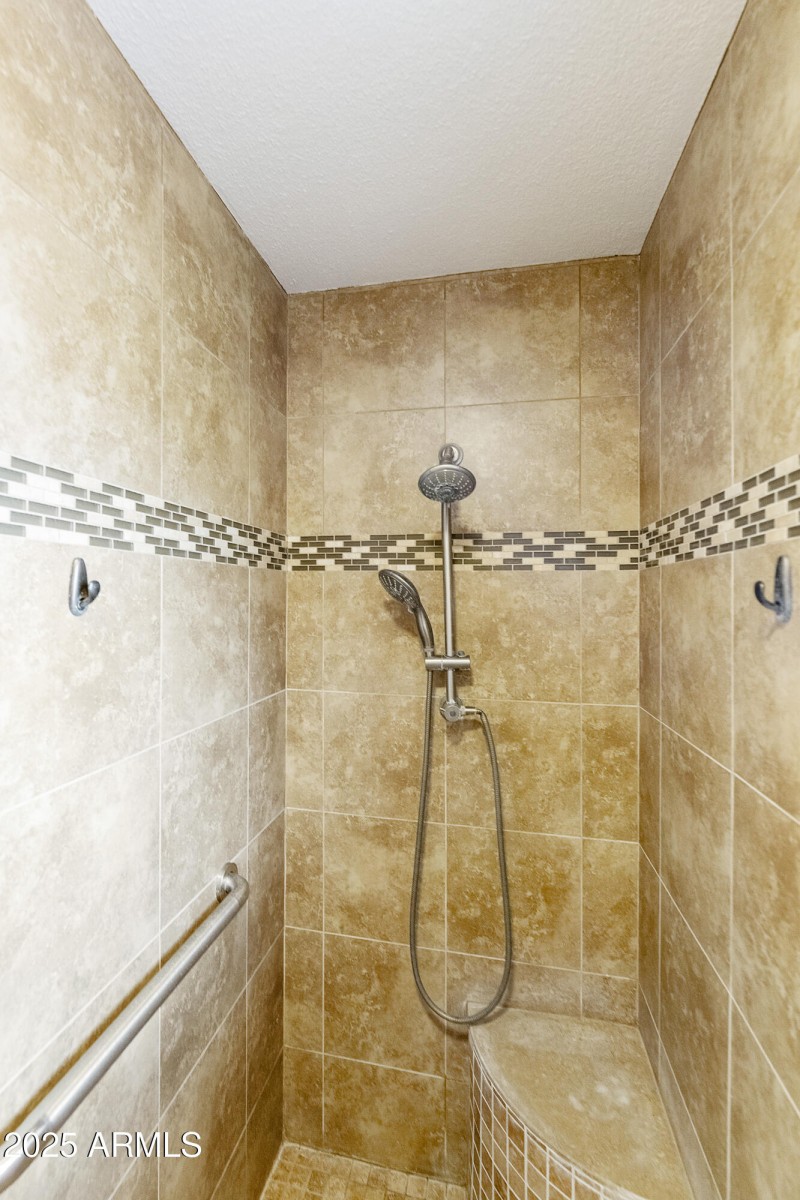 Primary walk-in shower