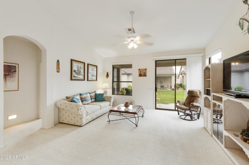 Great Room with patio access