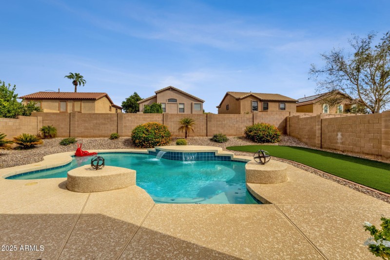 Sparkling clean private pool