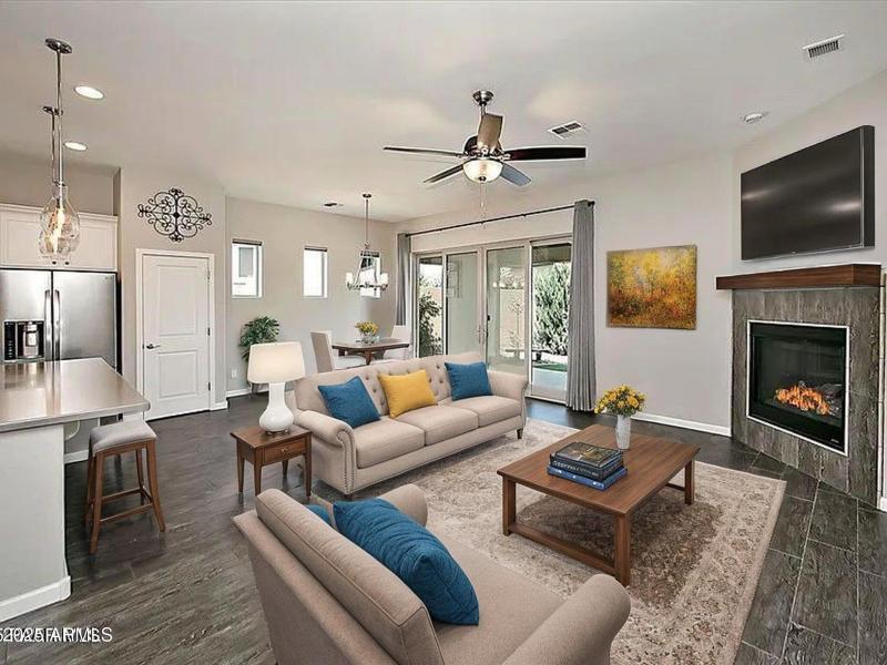 Great Room Virtual Staged