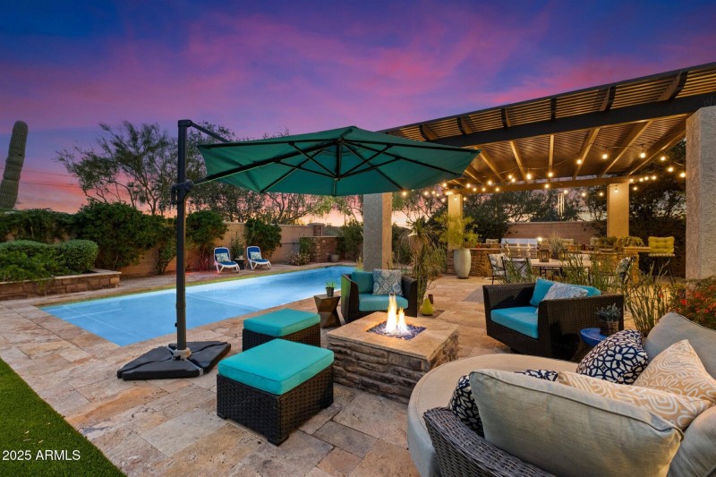 night pool, so serene