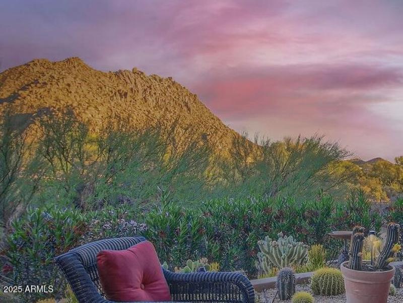 Sunset hour on the patio