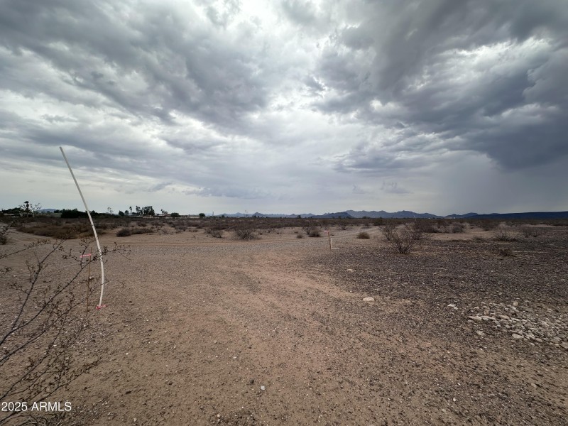 SW corner of the lot