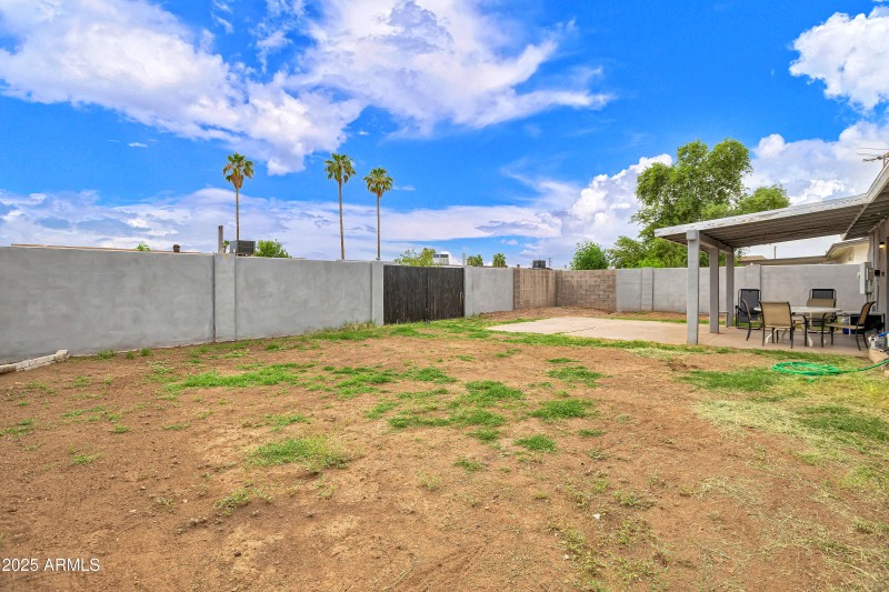 Large Back yard area