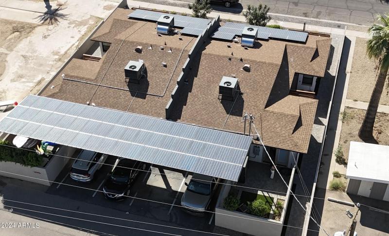 owned solar & coverd parking