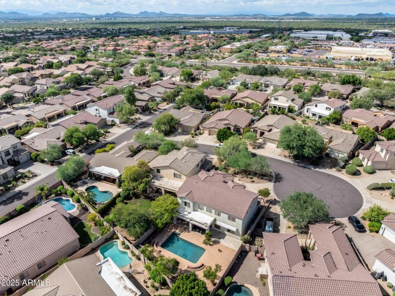 Aerial View of Backyard