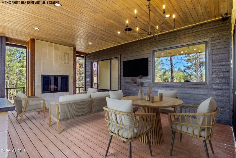 Digitally Staged Deck