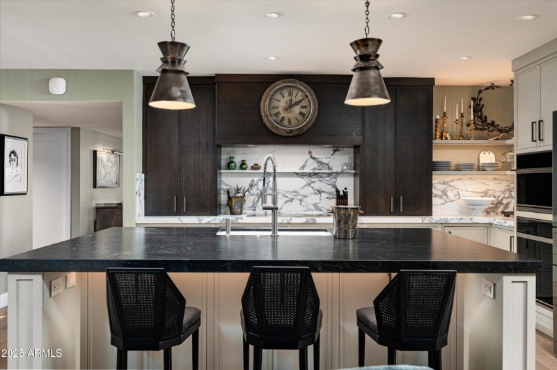 Leathered Black Granite Island