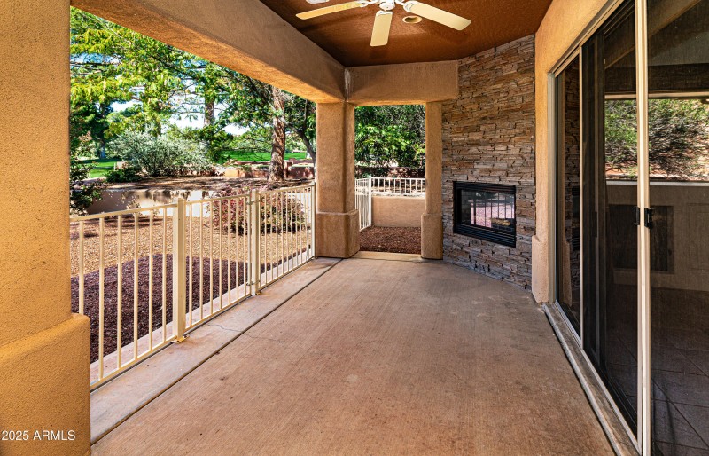 21 Covered Patio with Fireplace