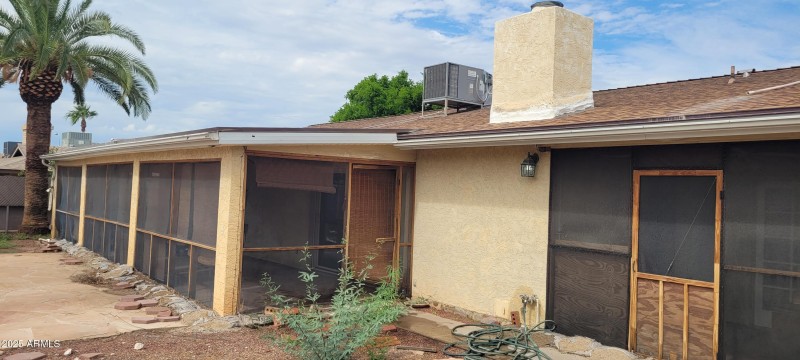 Back of Home/Screened-In Arizona Room