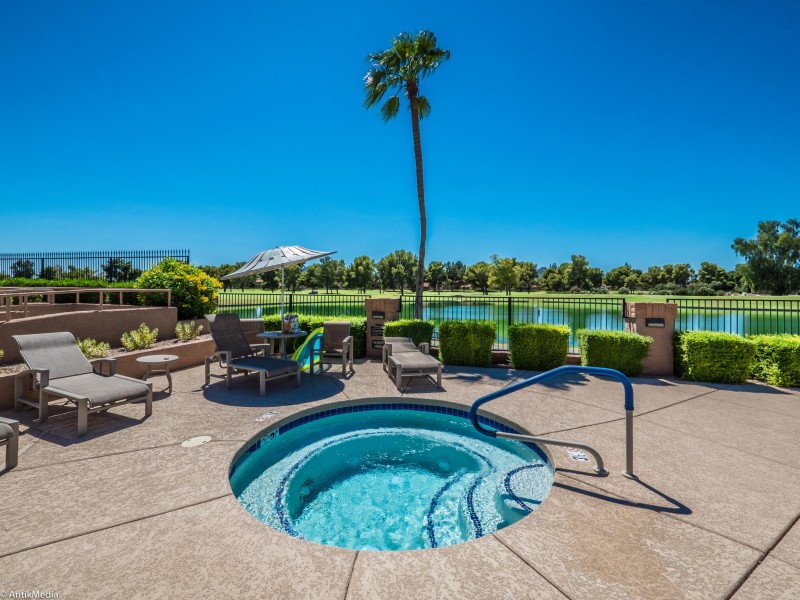 1 of 2 Community Heated spa