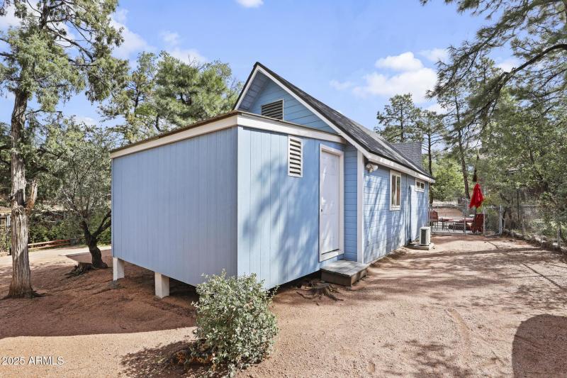 Storage attached to guest house