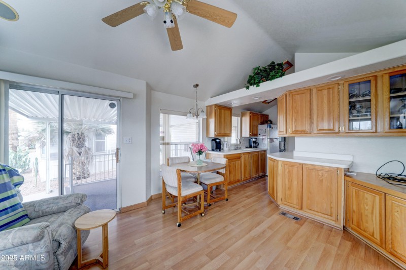 Beautiful cabinets_open dining room