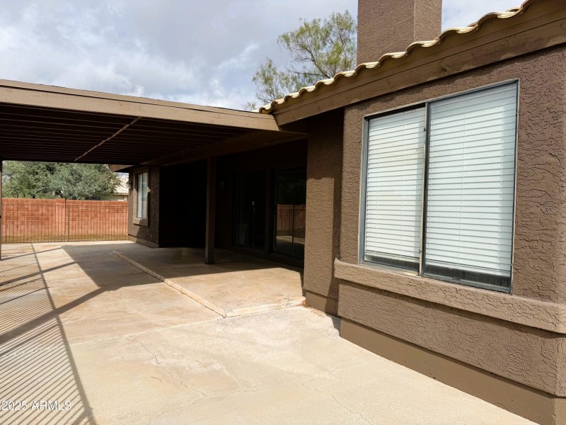 Desert Hill Back Patio