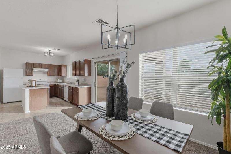 Dining room to kitchen