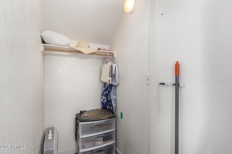 huge downstairs closet