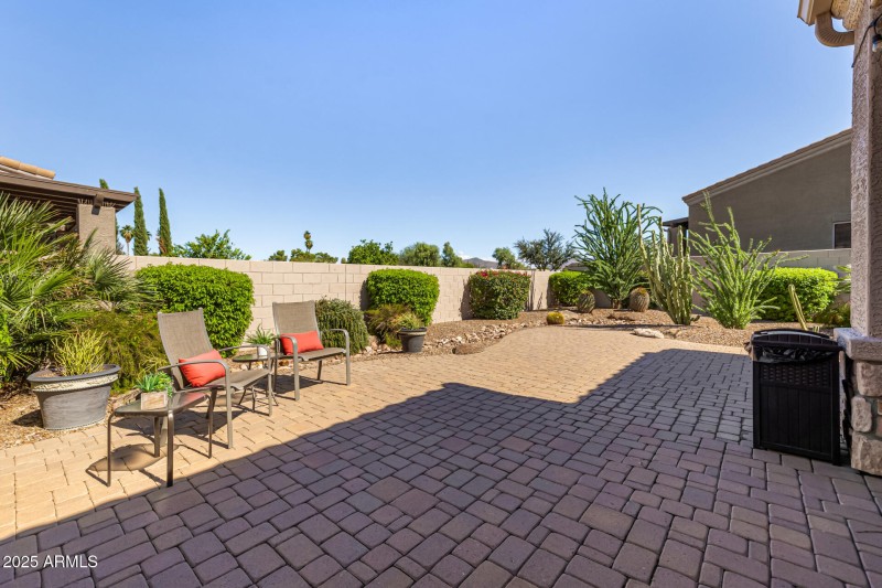 Lush landscaping