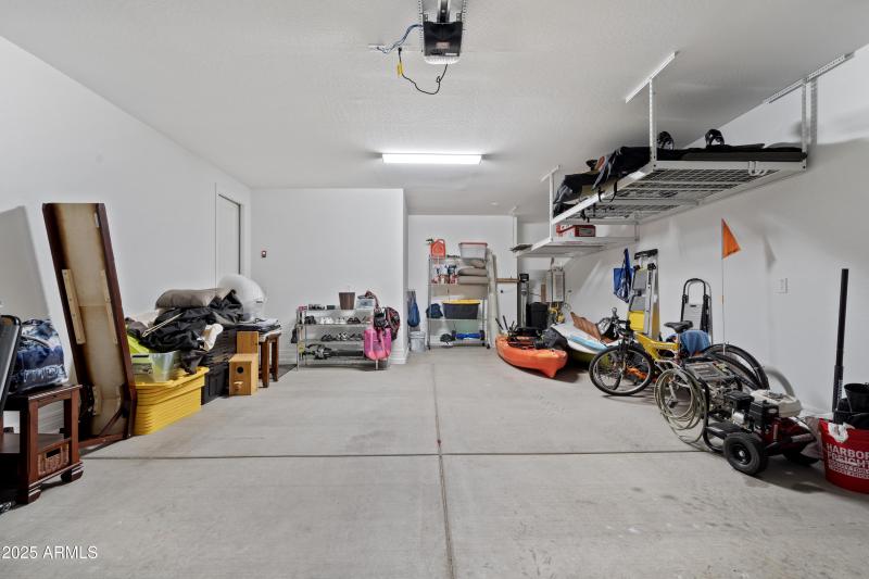Extended garage with storage