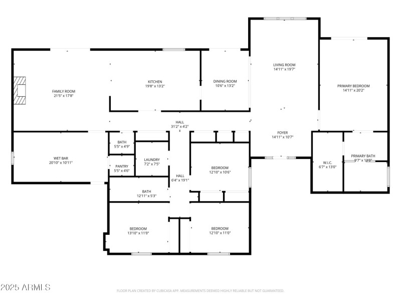 Floorplan with measurements