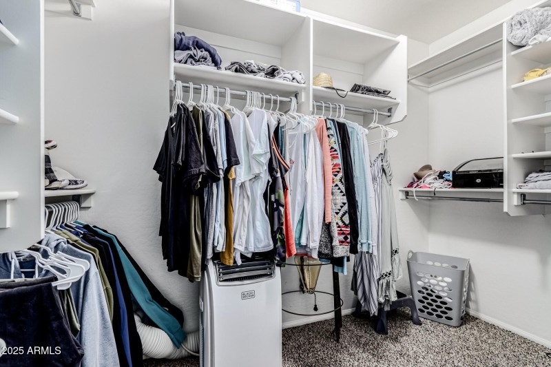 Spacious Primary Closet