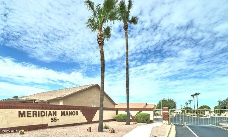 Meridian Manor gated entry