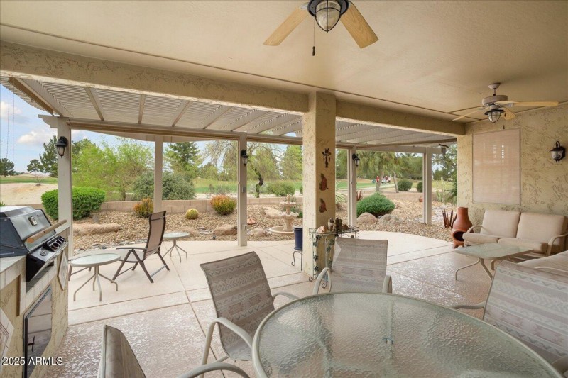 Covered Patio with Expansive Views!