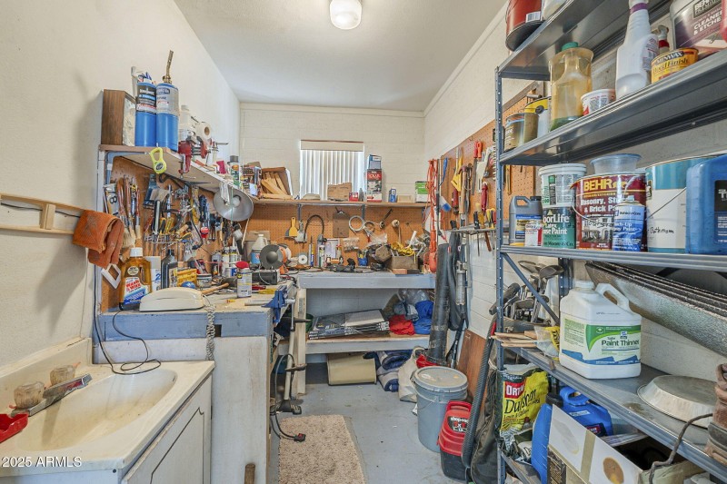 Workshop Off of Garage