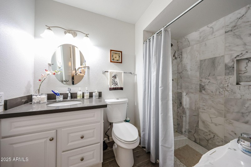 Primary walk-in shower