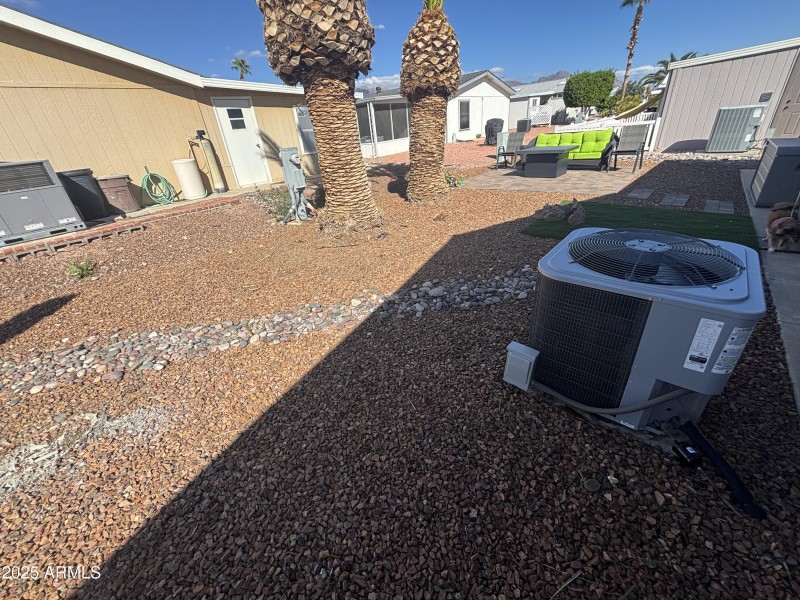 2 year old HVAC, Backyard