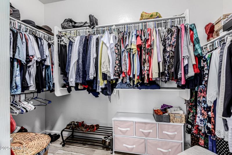 Nice walk in closet in Primary Bathroom