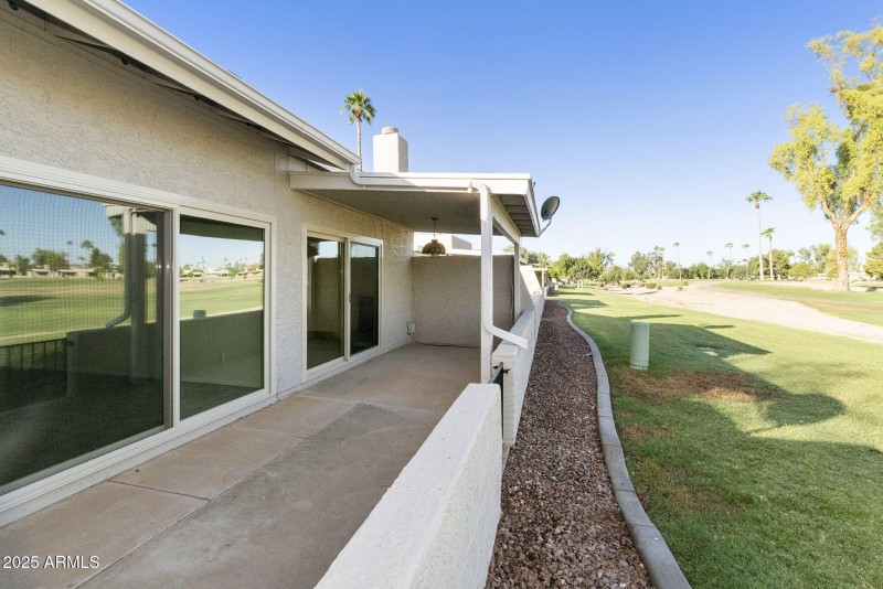 Patio access to gof course