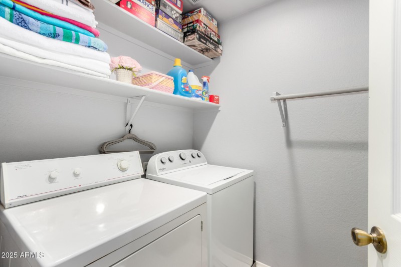 Upstairs laundry room