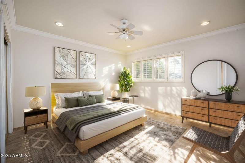 STAGED GUEST BEDROOM