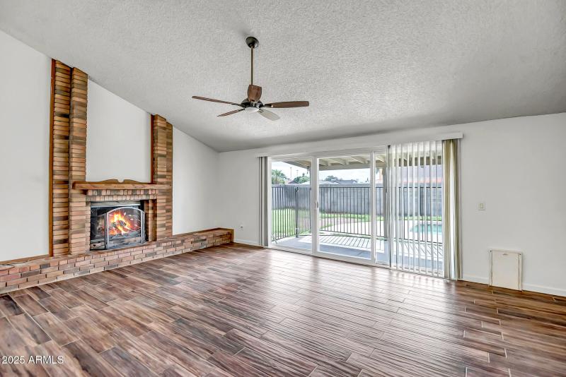 living room to backyard