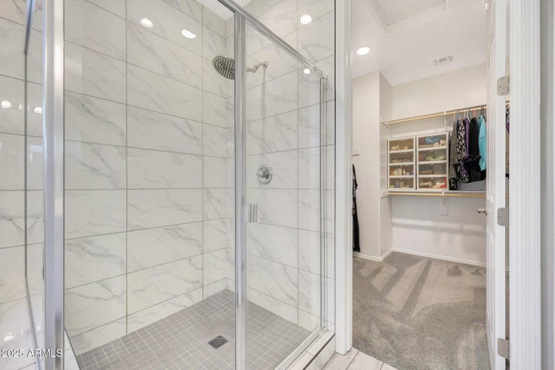 Oversized shower