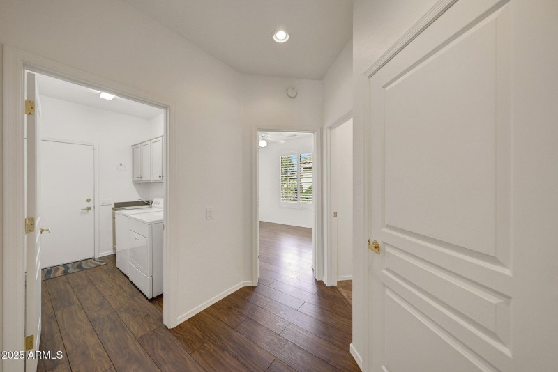 Hallway to guest bedroom