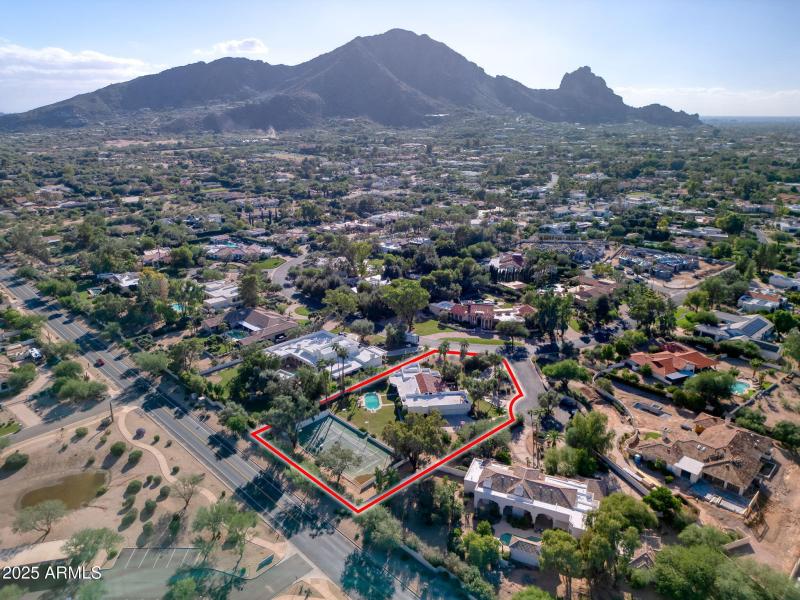 Camelback Mountain to the southwest.