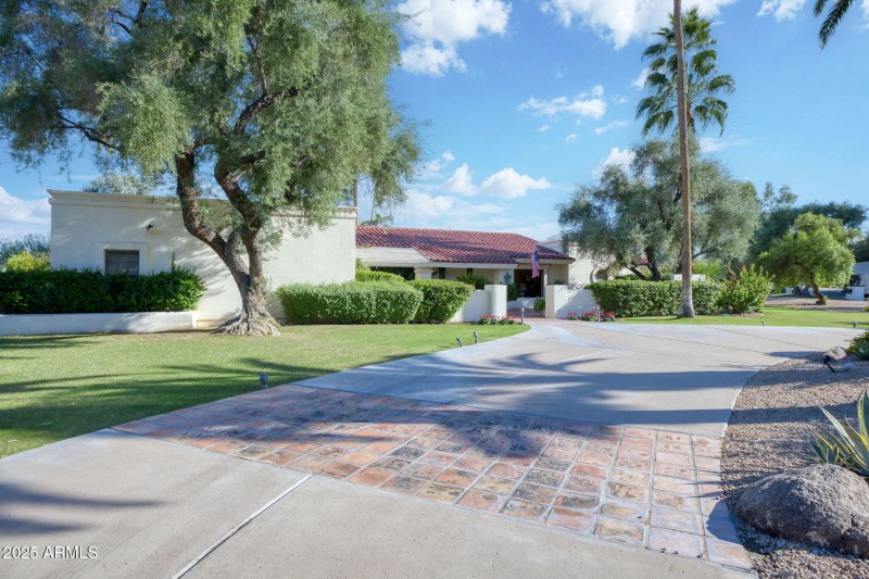 Mature, lush landscape.