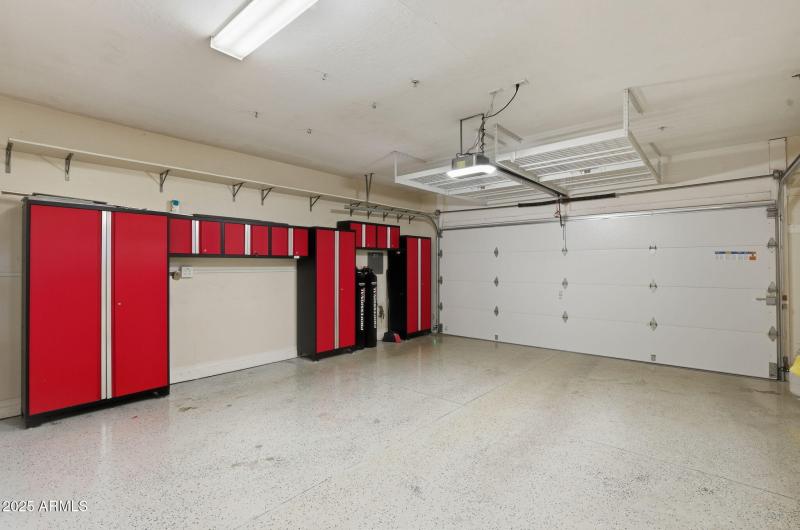 Garage with Cabinets