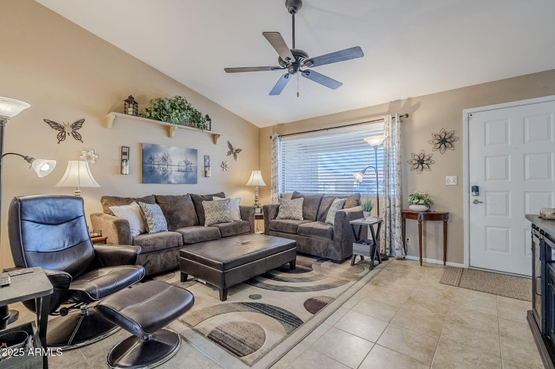 Vaulted Front Living Room
