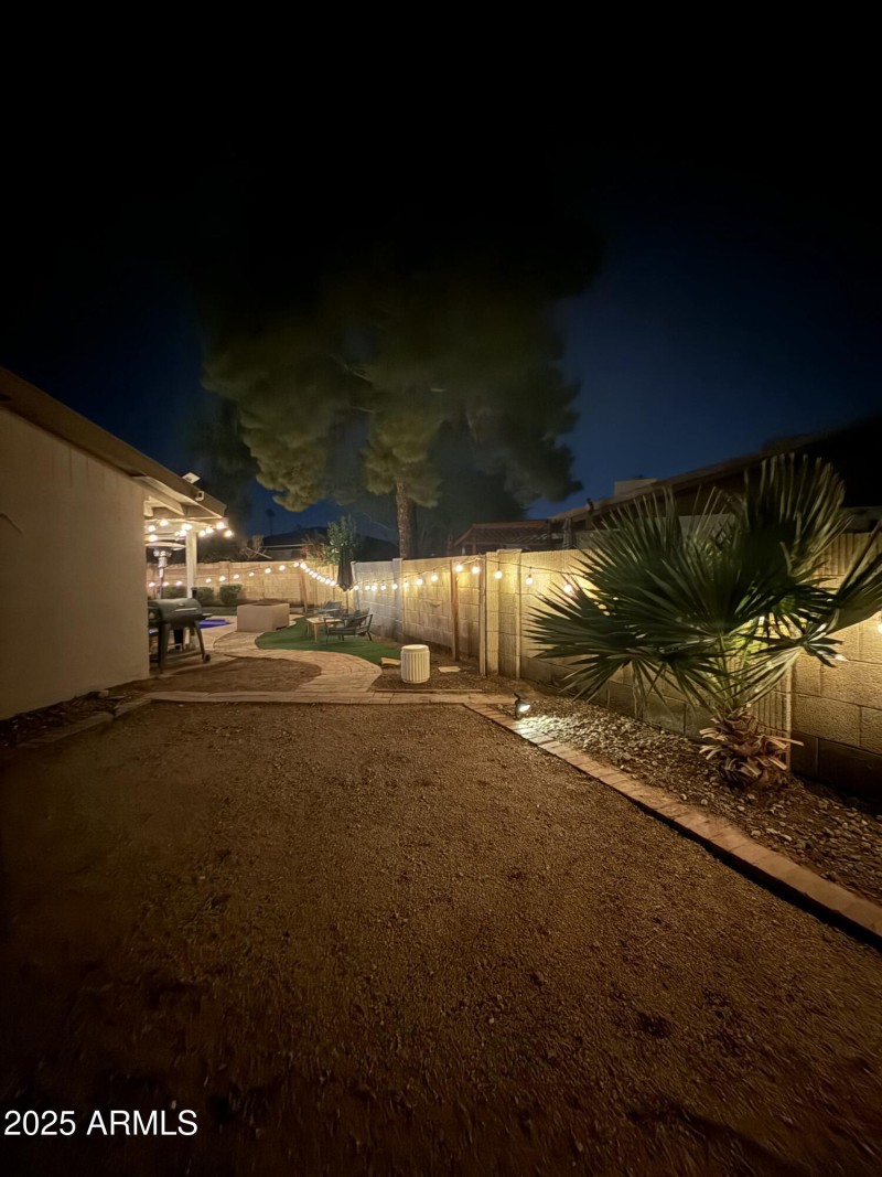 Side Yard at Night