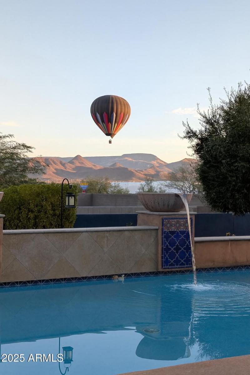 Watch the balloons while sipping coffee