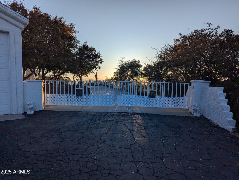Gated driveway