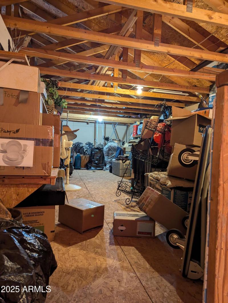 storage above workshop